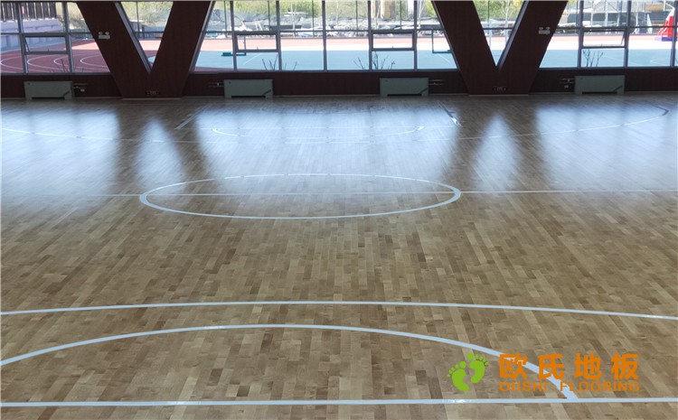 山西榆次王湖小學體育館木地板項目案例